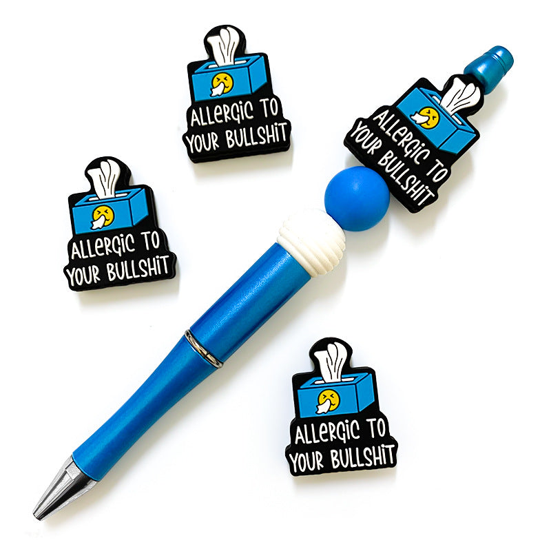 Wholesale 10pcs Tissue Paper Cartoon Loose Beads Creative Multifunctional Silicone Beads ACC-BDS-WDX208