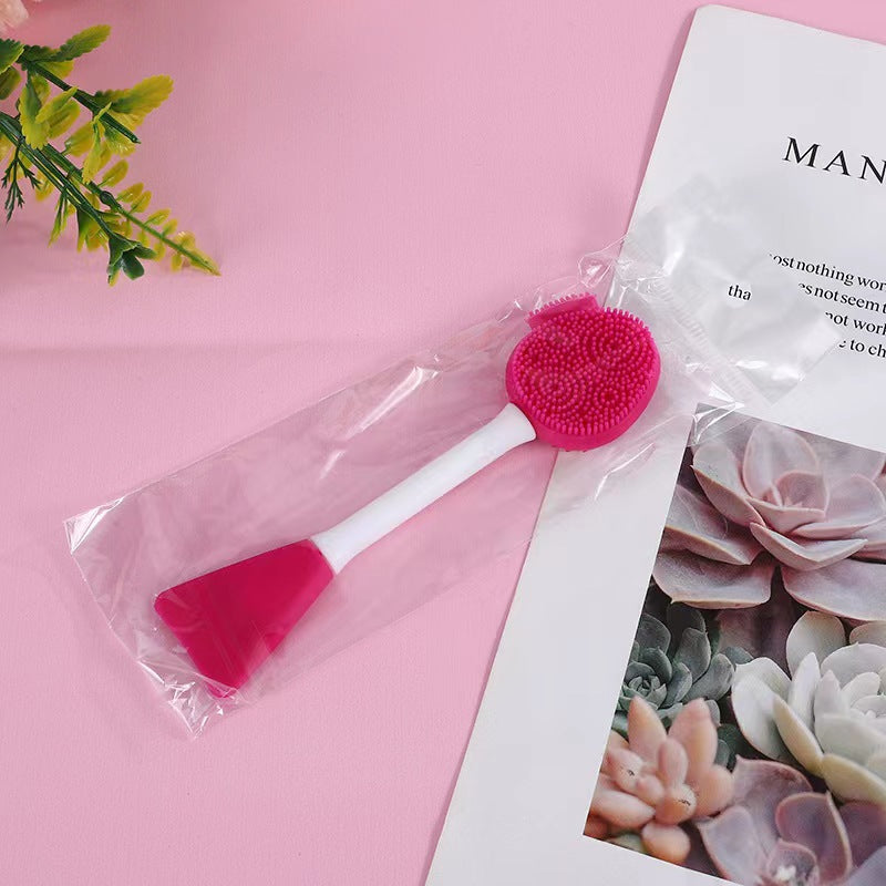 Wholesale Double Head Facial Mask Brush Mud Mask Brush Makeup Brush ACC-MB-Ruij003