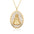 Wholesale  metal medal zircon Lady Guadalupe Saint Benedict pendant necklace