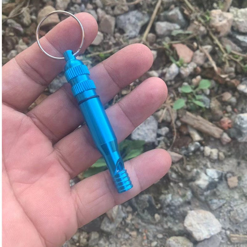 Wholesale Colorful Aluminum Whistle Keychain ACC-KC-KaBiao009