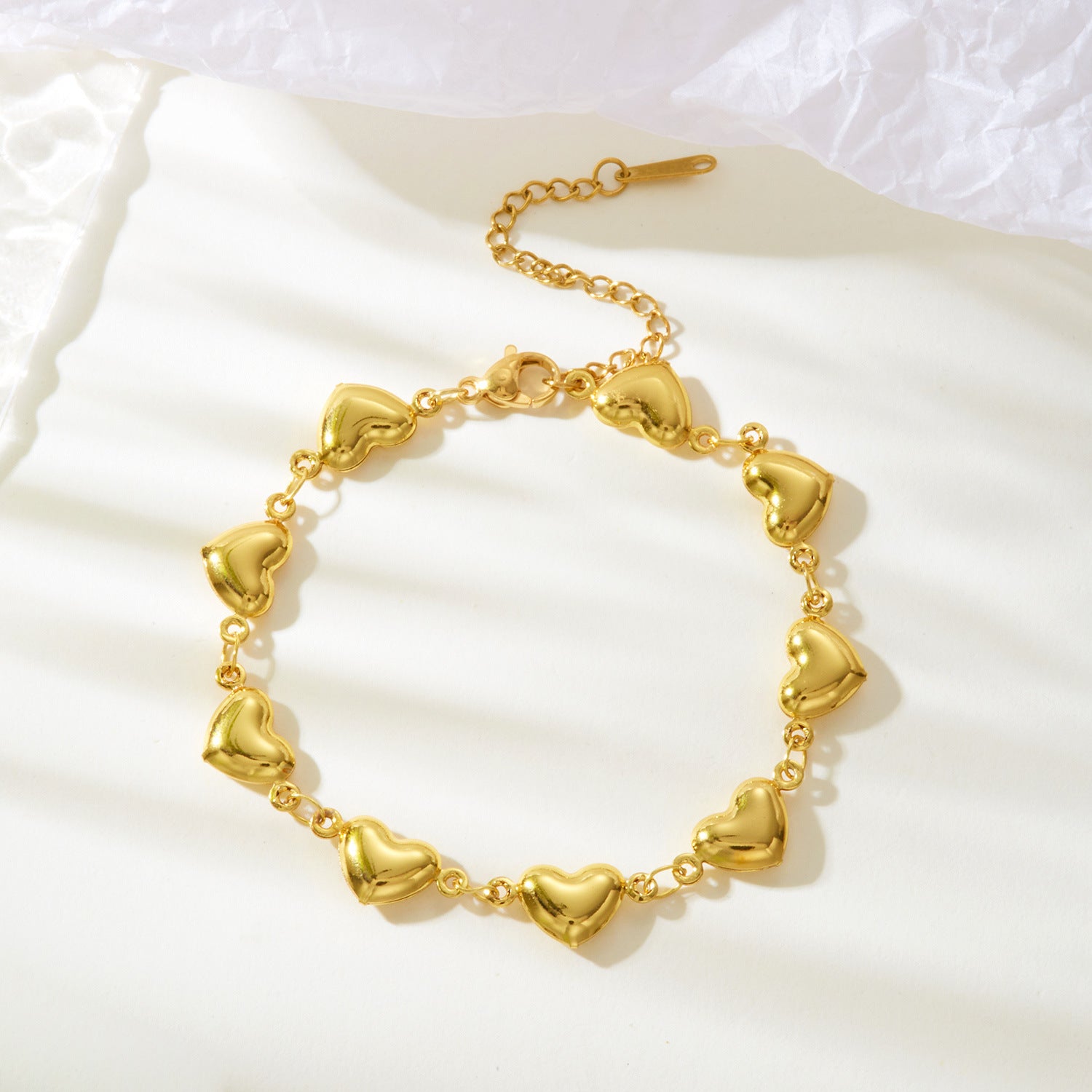 Wholesale 18K gold plated stainless steel butterfly love bracelet