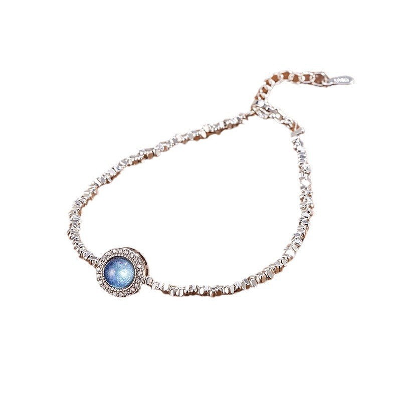 Wholesale Diamond-encrusted  Silver Bracelet