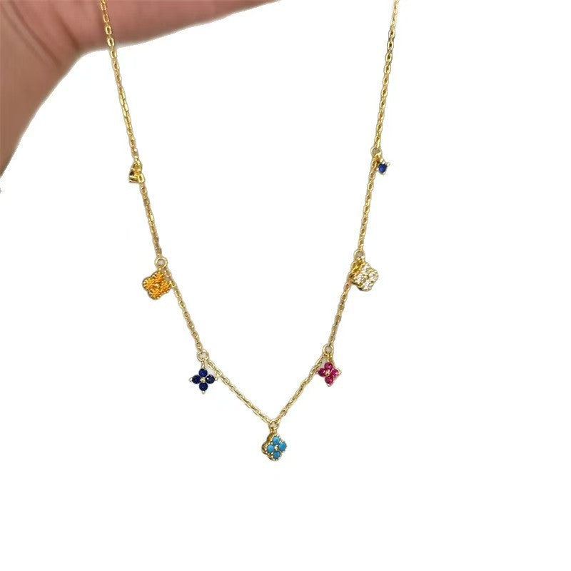 Wholesale Monet Garden Rainbow Necklace Fashion Accessory Decorative Gift ACCVIP