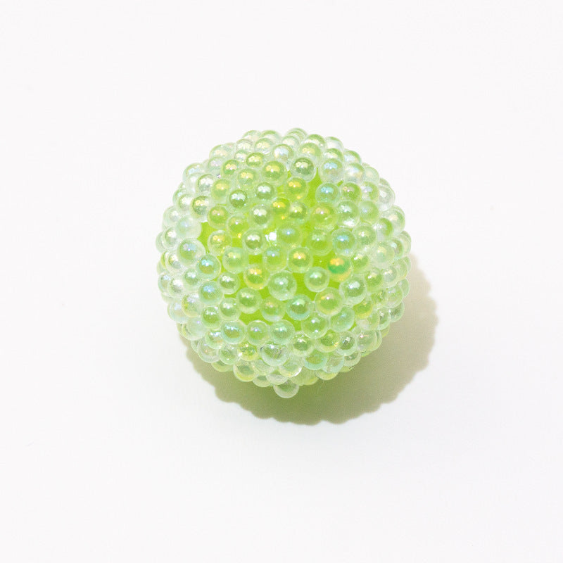 Wholesale 10PCS  Acrylic Macaron Bubble Through-hole 17mm Sugar Beads ACC-BDS-GeRui001