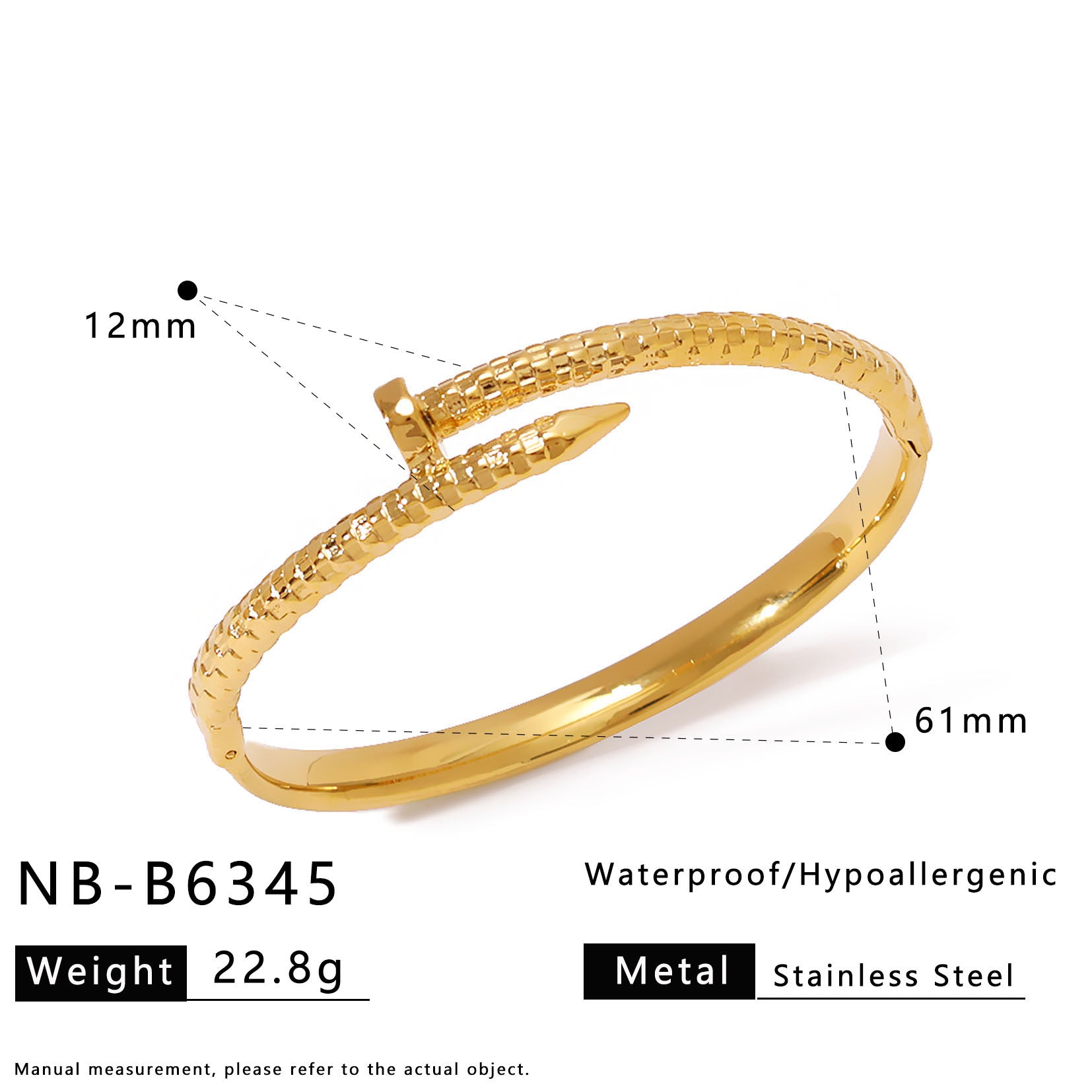Wholesale Stainless Steel Electroplated Heart Zircon Bracelet Women' s Fashion Jewelry Accessory
