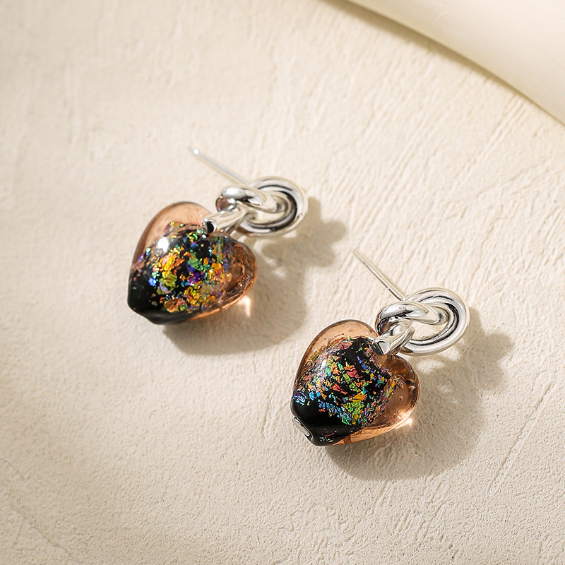 Wholesale Blue Heart Earrings