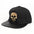 Wholesale hat metal skull flat hat snakeskin brim Tide brand hip-hop baseball cap