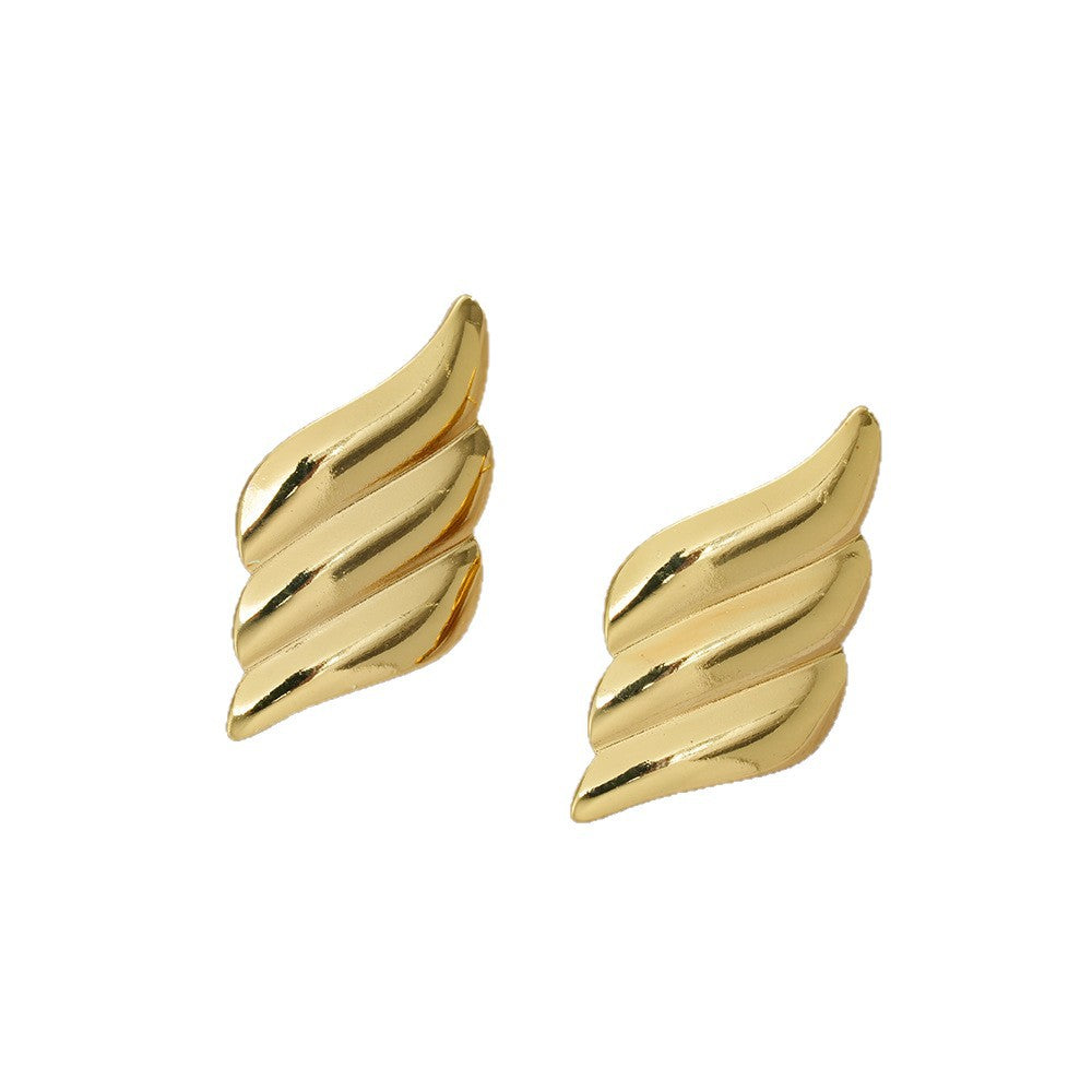 Wholesale Chic Flower and Butterfly Design Titanium Steel Earrings Fashion Jewelry Accessory for Party Wear