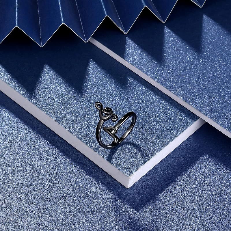 Wholesale Musical Note Open Adjustable Ring ACC-RS-YiRong004
