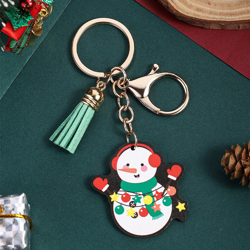 Wholesale Christmas Series Santa Claus Tassel Keychain ACC-KC-RongRui013