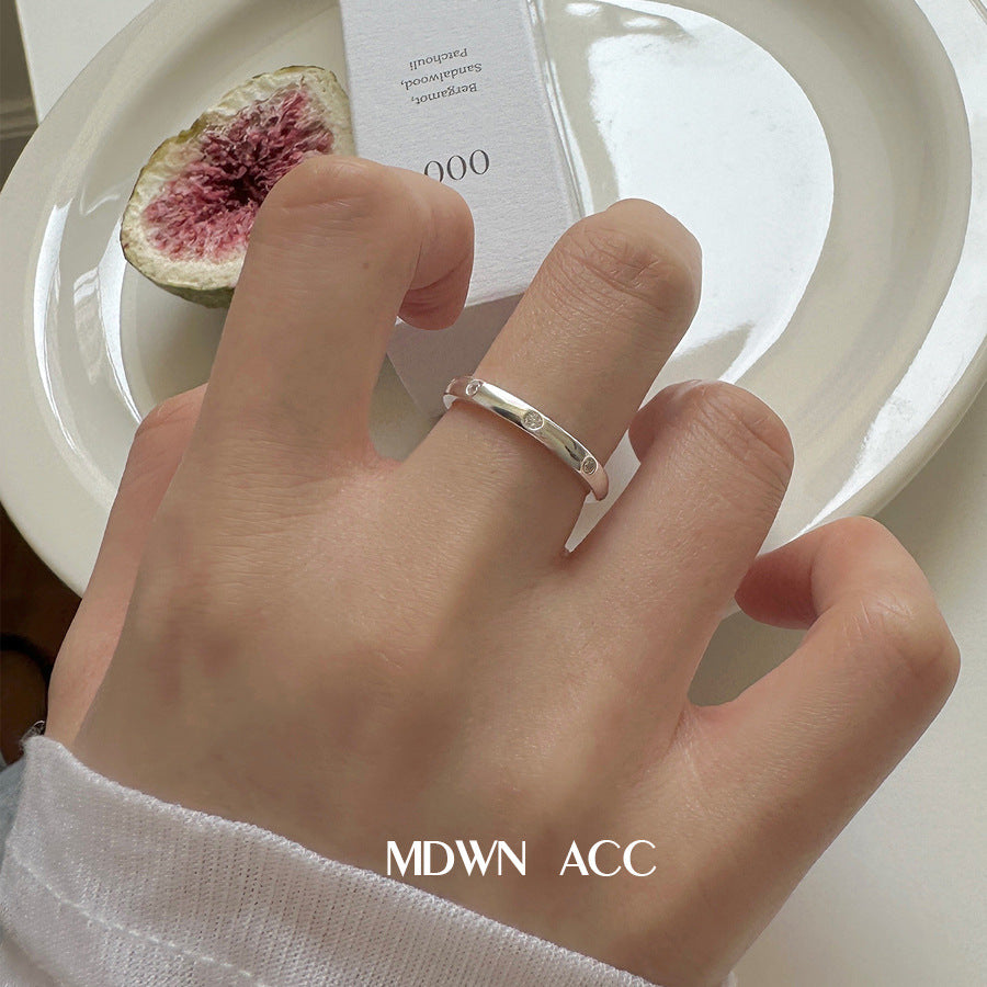 Wholesale  Stacked Style 925 Sterling Silver Adjustable Ring