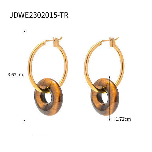 Wholesale Stainless Steel Tiger Eye Stone Ring