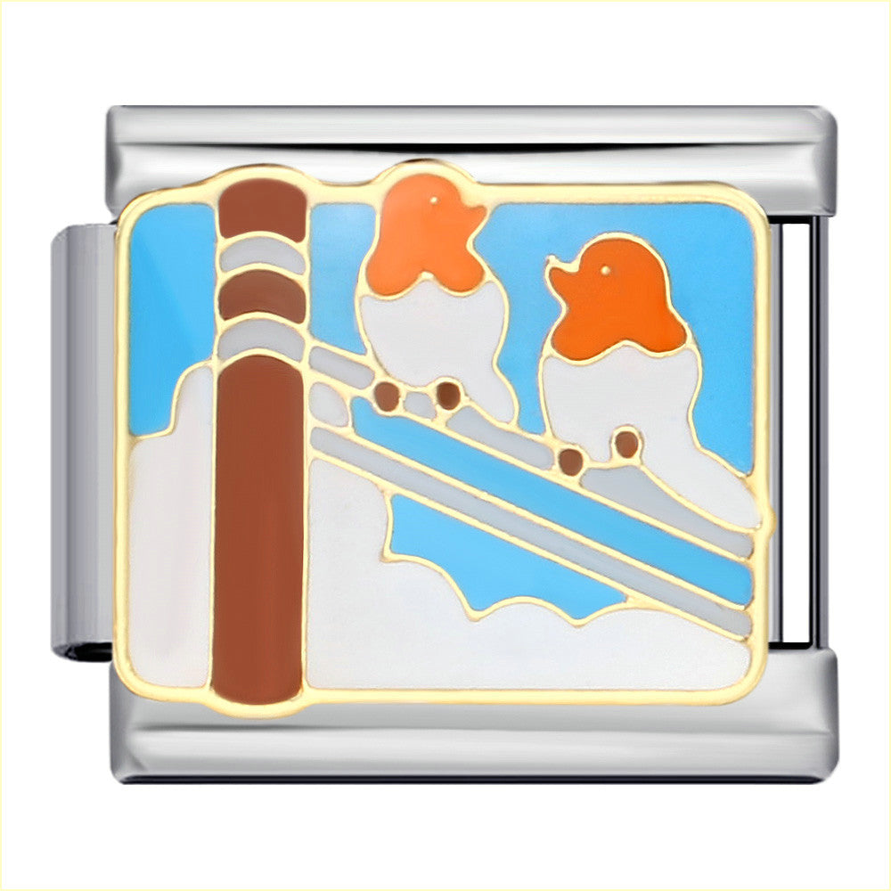 Wholesale  Italian Charm Bracelet 9mm DIY Splicing Removable Cartoon Pet Stainless Steel Composable Bracelet