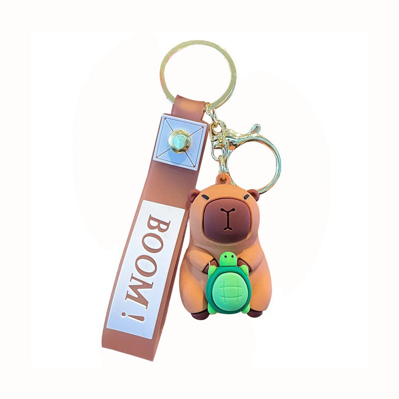 Wholesale Cute Little Pufferfish Bag Silicone Keychains Creative Keychain ACC-KC-SJ015