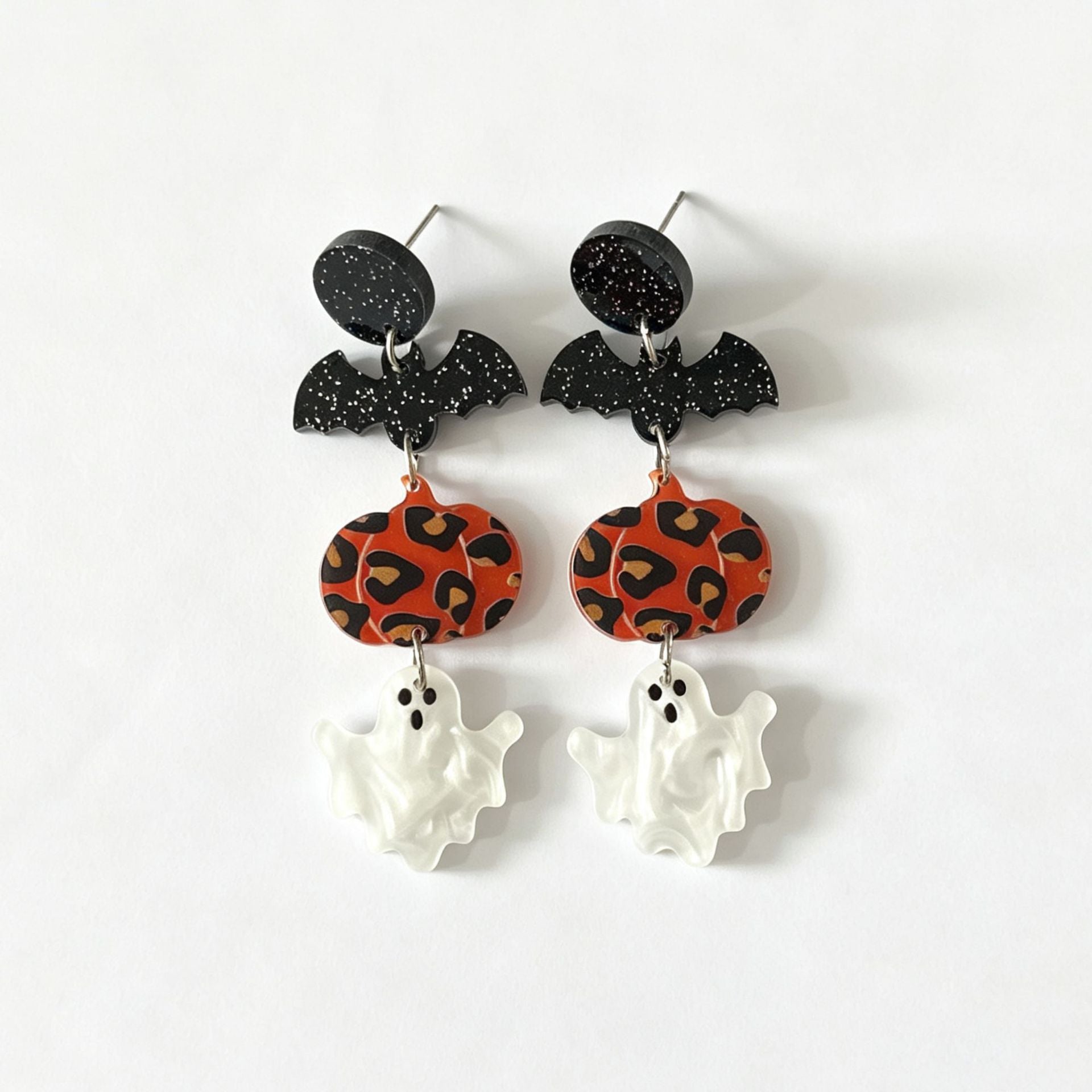 Wholesale Acrylic  Bat Earrings Exaggerated Party Wear Fashion Accessory