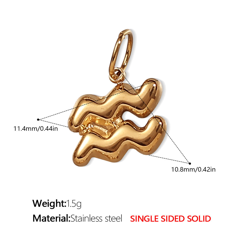 Wholesale  Twelve Contions Stainless Steel  Charms