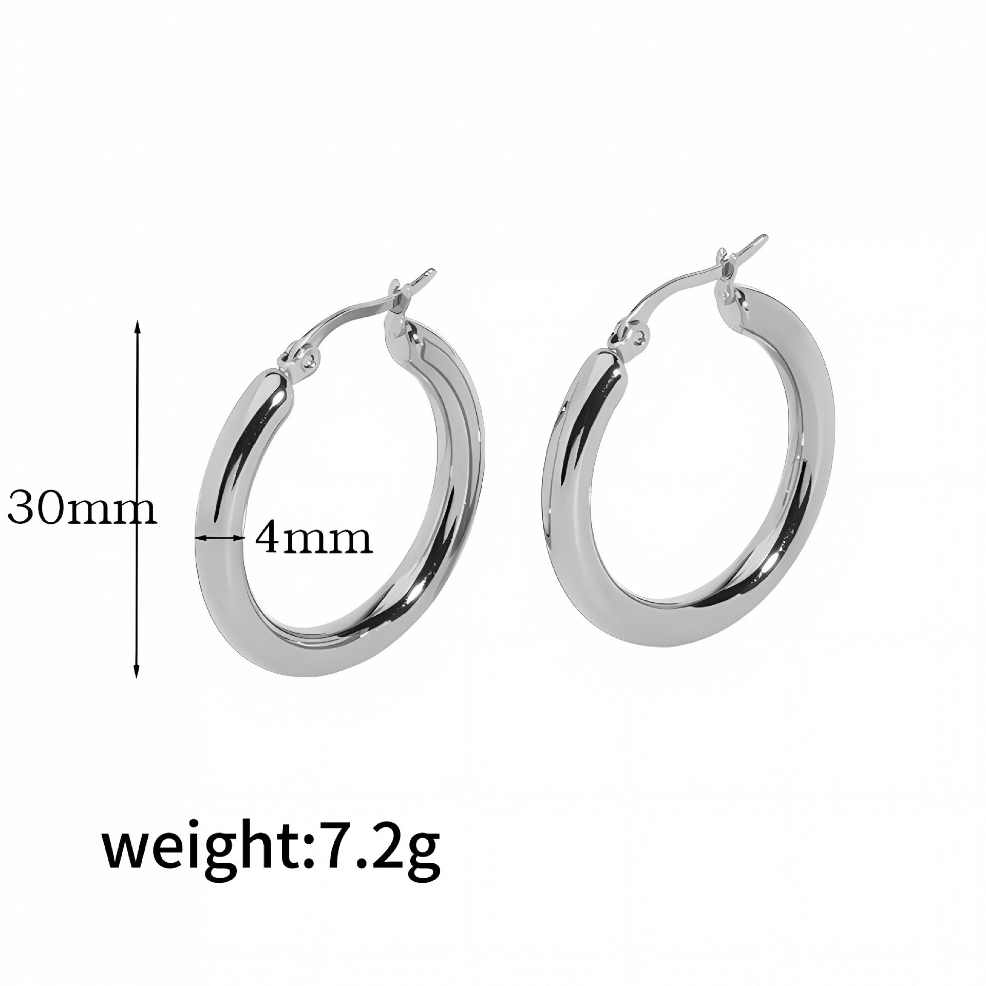 Wholesale 18K Gold Stainless Steel Circle Hollow Earrings ACC-ES-LiQuan010
