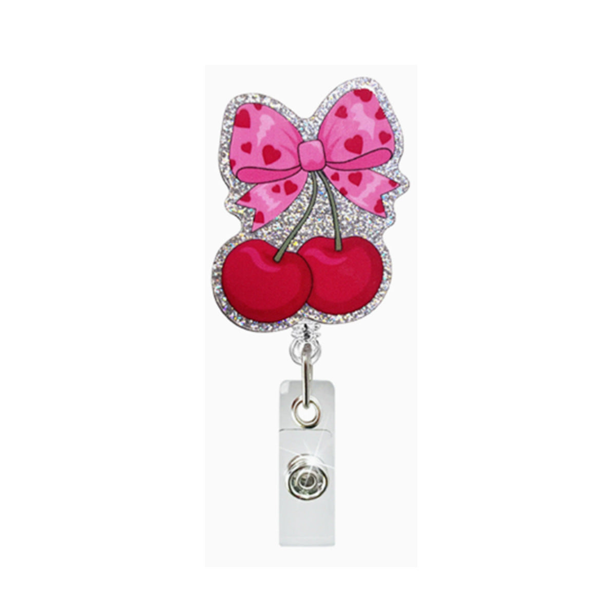 Wholesale retractable snap fastener Valentine' s Day  Badge Reels