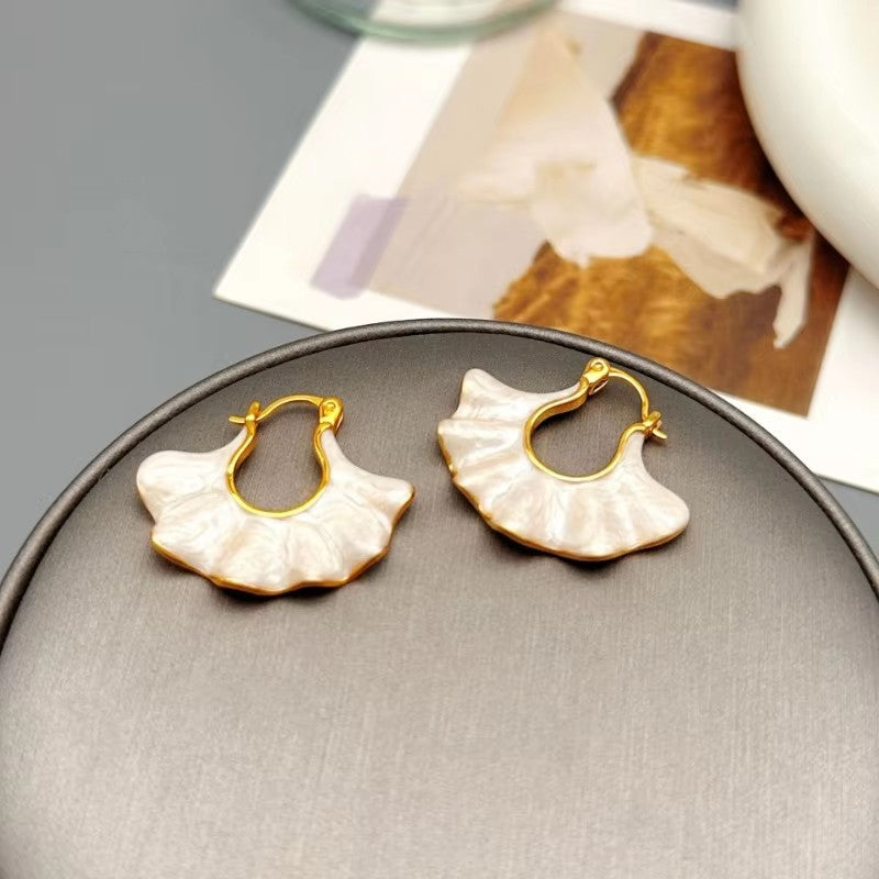 Wholesale handbag shape wavy earrings