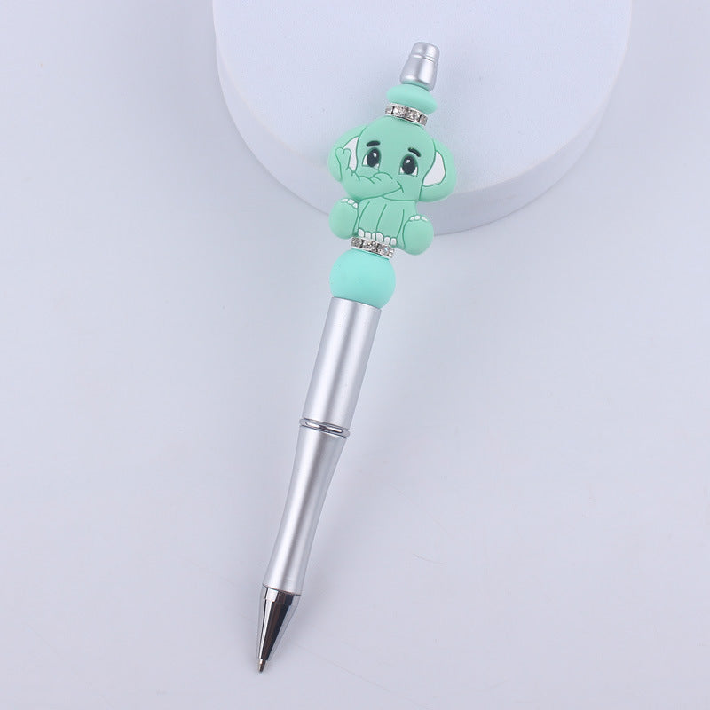 Wholesale  creative cartoon animal Kaola elephant silicone beads beaded pen