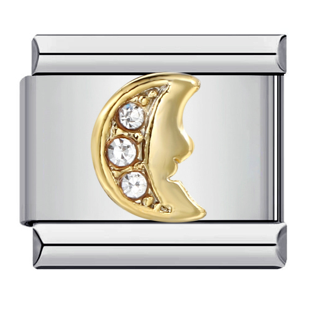 Wholesale Italian Charm Bracelet 9mm DIY Splicing Removable Micro-set Colored Diamond Stainless Steel Composable Bracelet