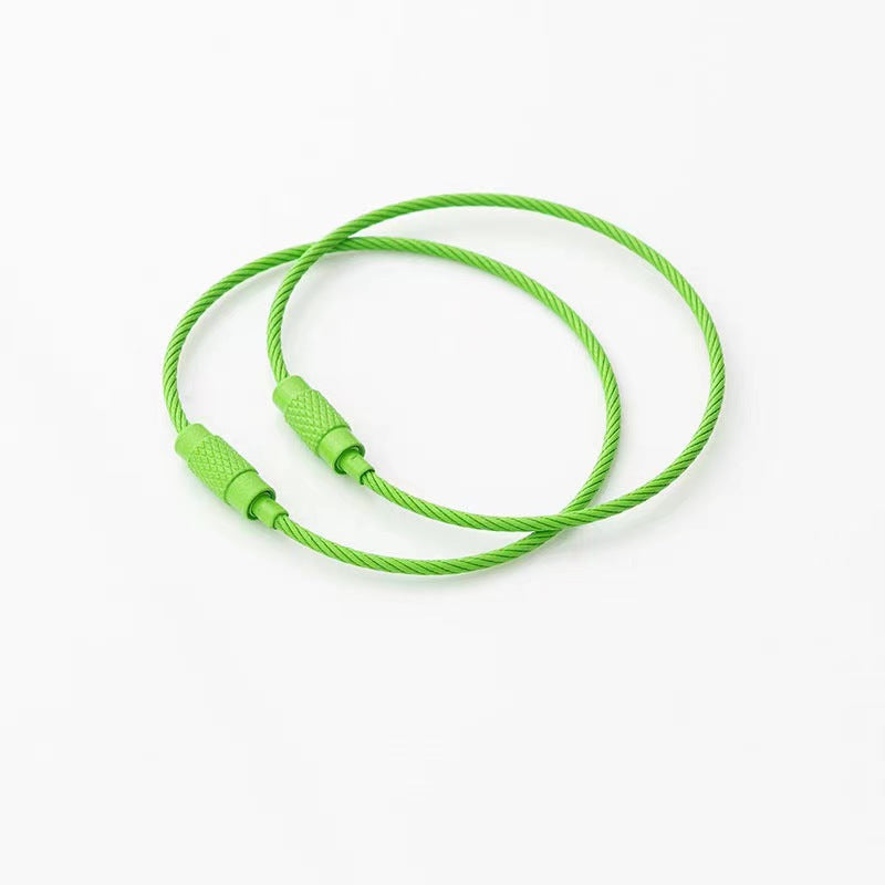 Wholesale 10pcs Color Paint Wire Ring DIY Keychain Accessories Bulk Keychains ACC-KC-HeYuan001