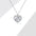 Wholesale  Zircon Love 925 Silver Necklace  Heart-shaped Clavicle Chain