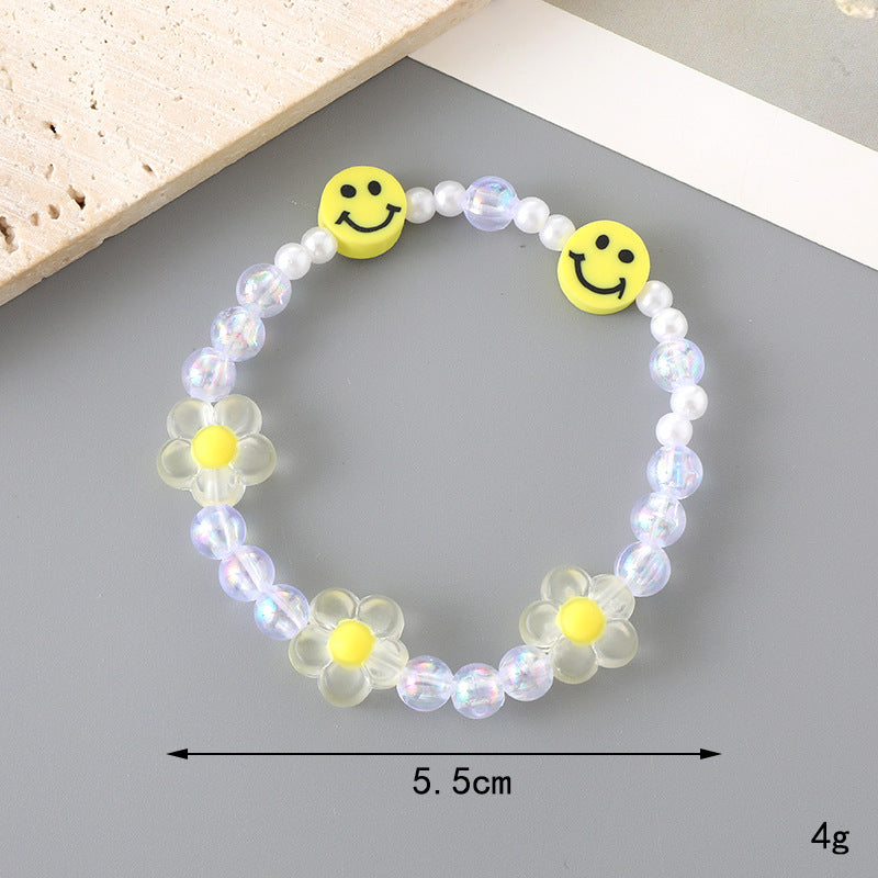 Wholesale Tulip Resin Beaded Bracelet ACC-BT-YiL007