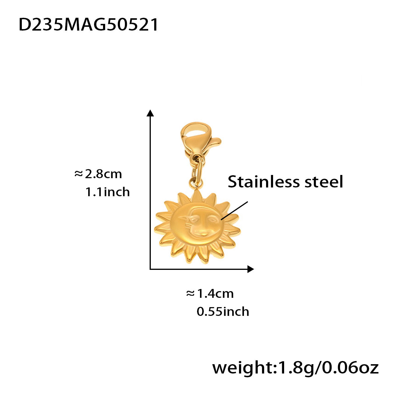 Wholesale Enigma Sun Goddess Moon Love Multi-Accessories DIY Bracelet