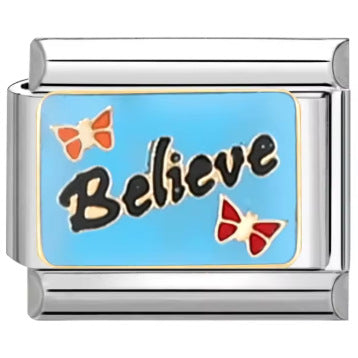 Wholesale Italian Charm Bracelet 9mm DIY Splicing Cute English Stainless Steel Composable Bracelet