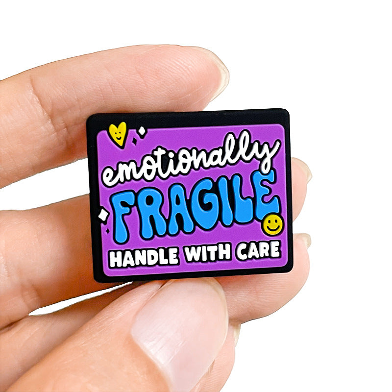 Wholesale 10pcs Cartoon English Phrases Focal Beads DIY Bead Accessories ACC-BDS-WDX137