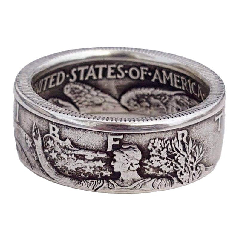 Wholesale  alloy antique coins Morgan ring