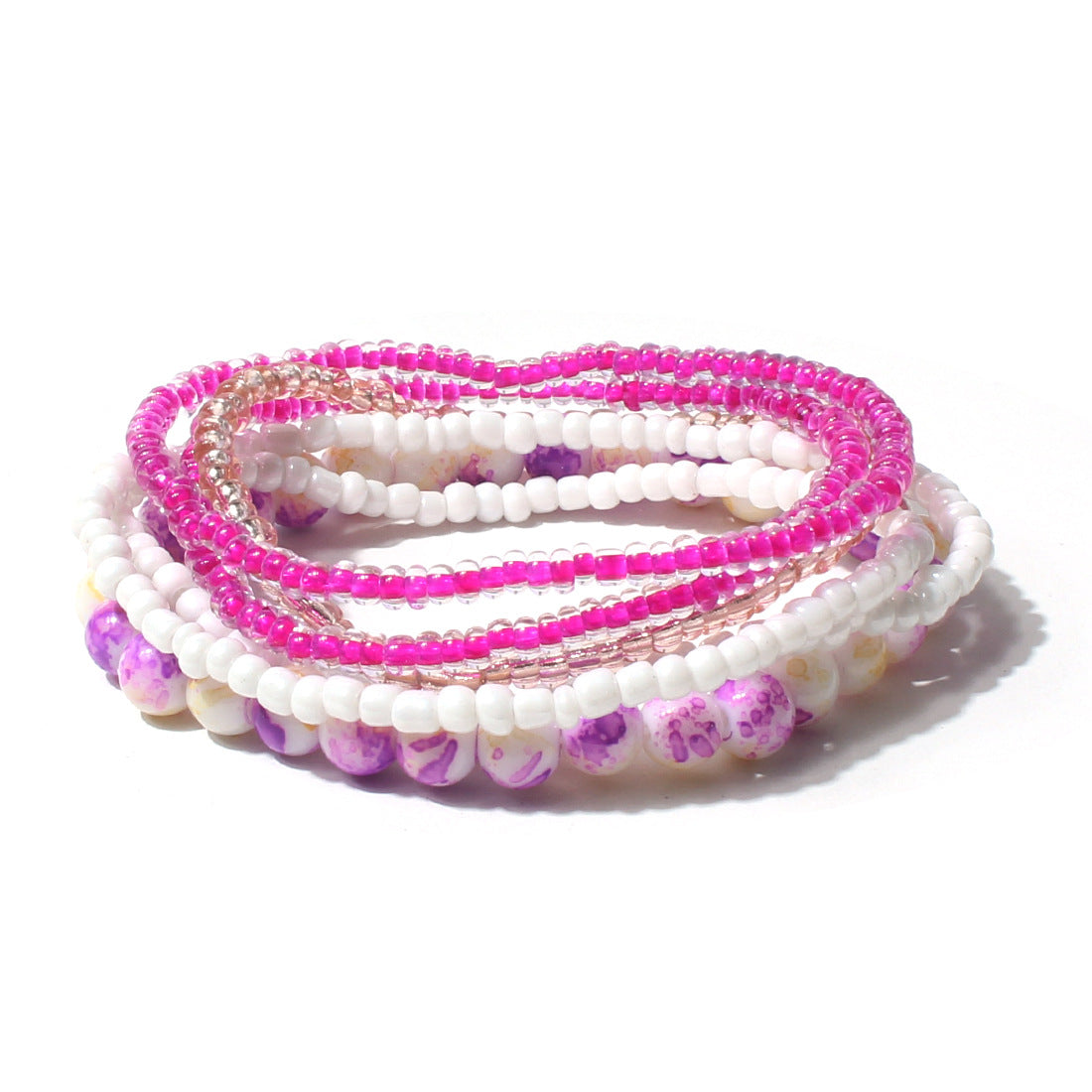 Wholesale  Bohemian Style Beads Acrylic Multi-layer Bracelet