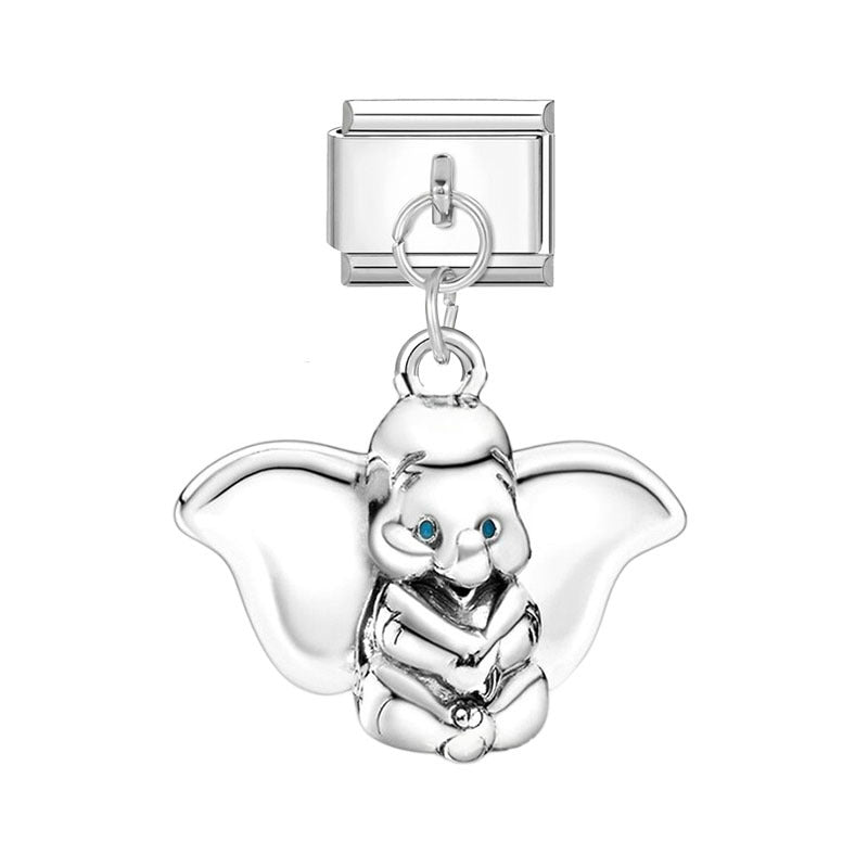 Wholesale Silver Cartoon Modular DIY Charm Bracelet Fashion Jewelry Accessory for Resale