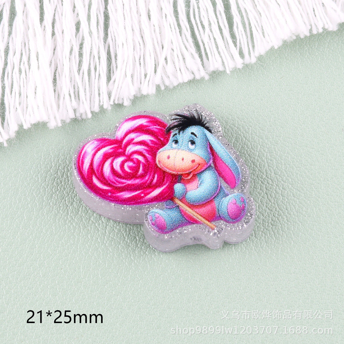 Wholesale 5pcs Acrylic Beads Straight Hole Cartoon Characters Beadable Pen and Keychain DlY Accessories