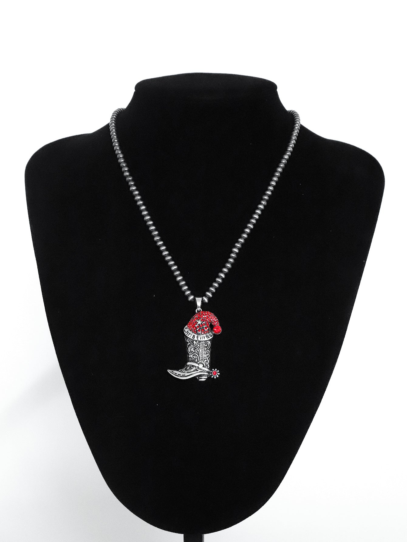 Wholesale Western Cowboy Boho Pendant Necklace Zinc Alloy Geometric Boot Chain Fashion Accessory Gift