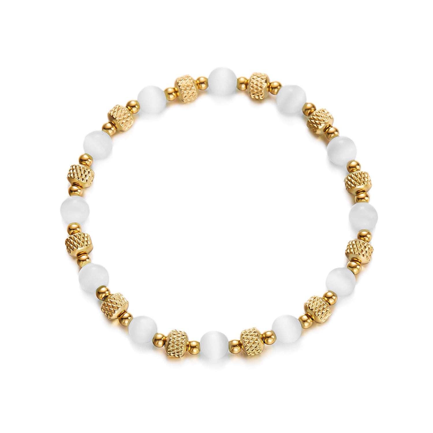 Wholesale stainless steel cat's eye bracelet