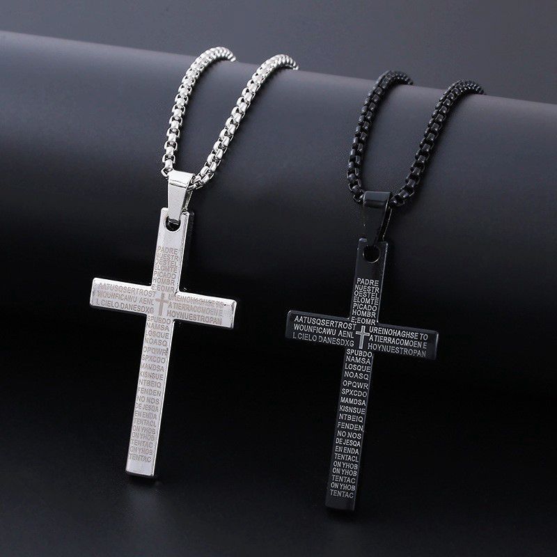 Wholesale Cross Hip Hop Pendant Necklace