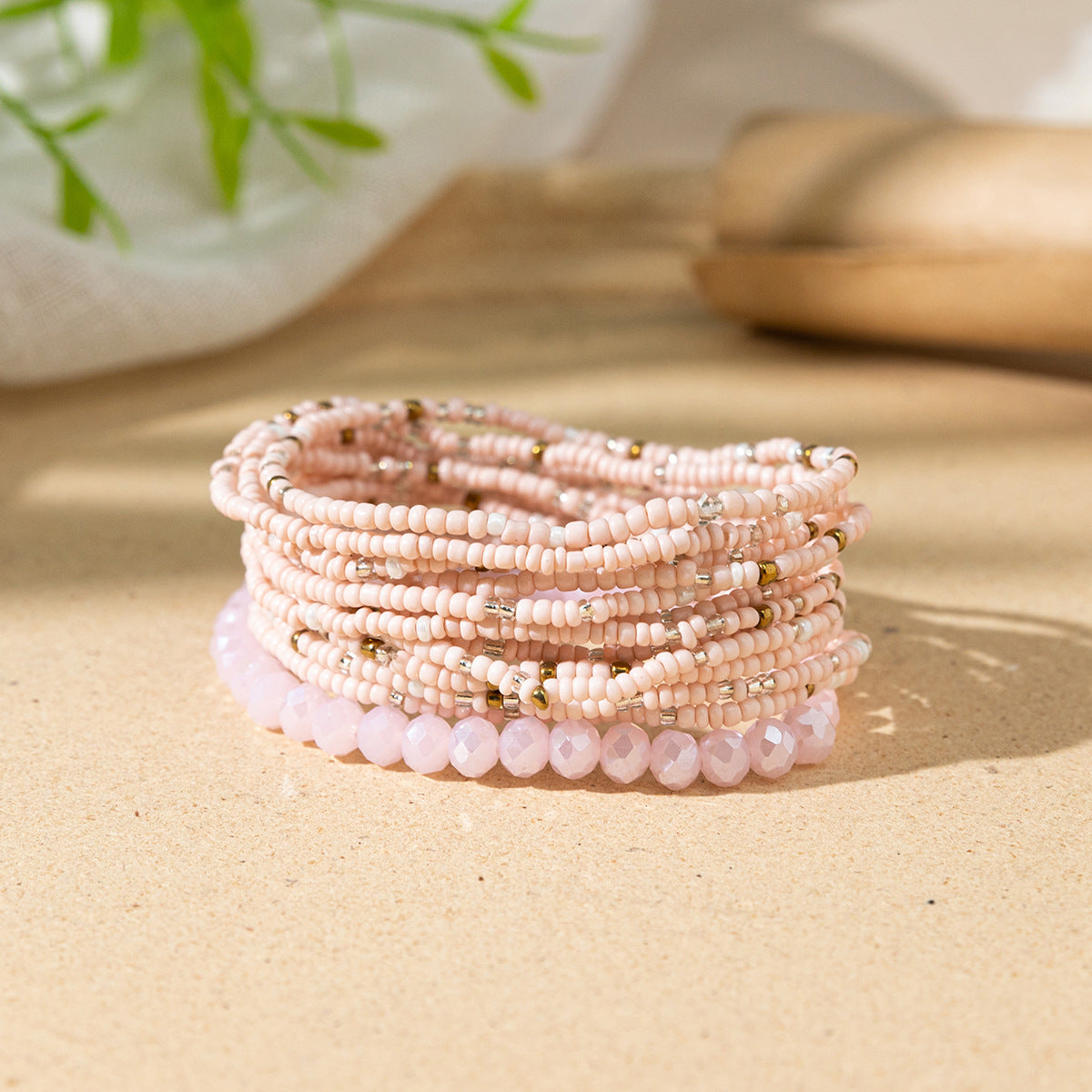 Wholesale Bohemian Colorful Rice Bead Bracelet