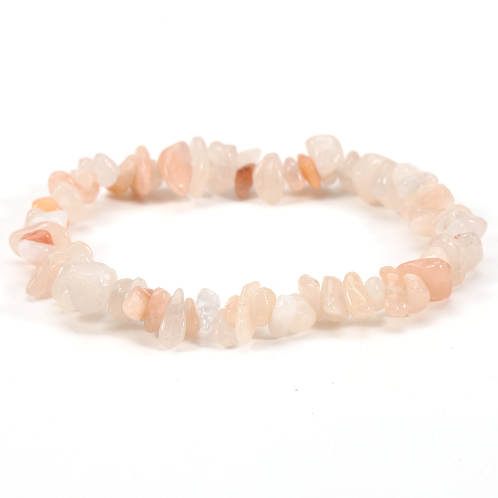 Wholesale Geometric Natural Stone Bracelet Irregular Gravel Beads Elastic Handmade Jewelry Accessory for Boutique Resale