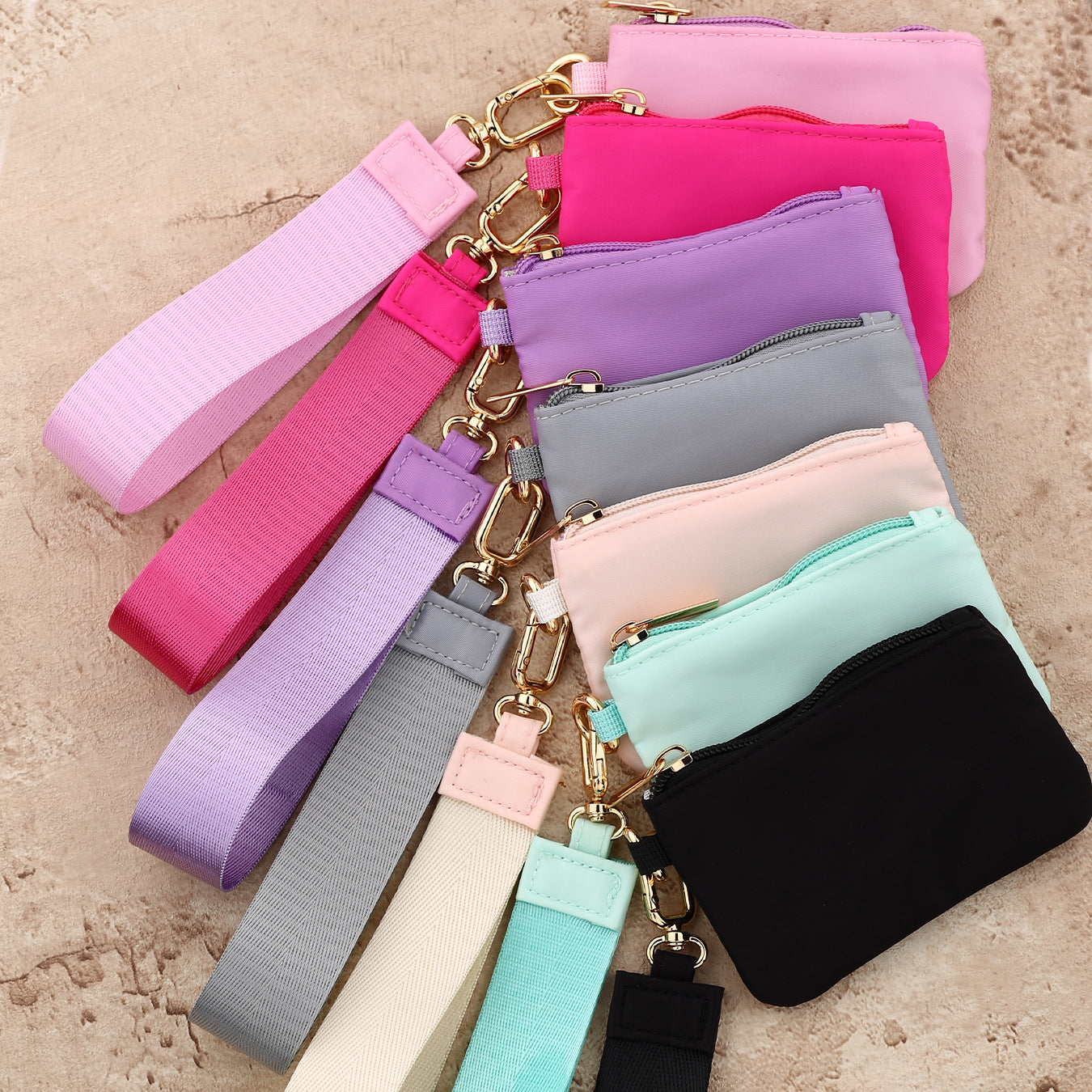 Wholesale Spot Multifunctional Waterproof Nylon Wristlet Keychain