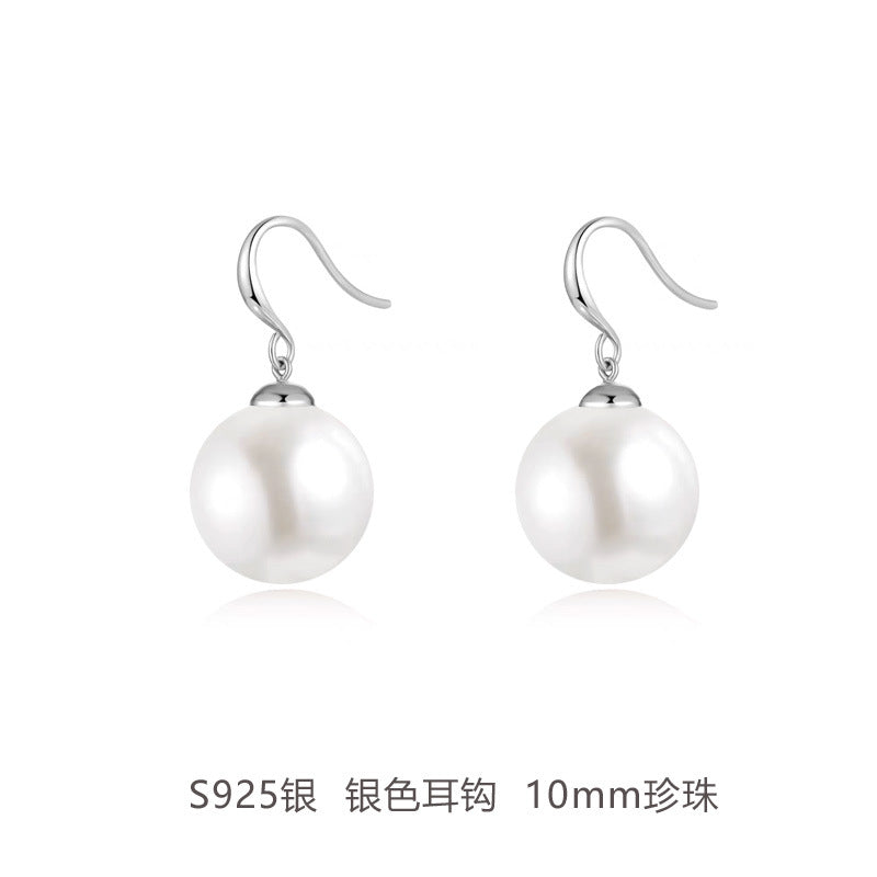Wholesale Large Pearl Sterling Silver Earrings