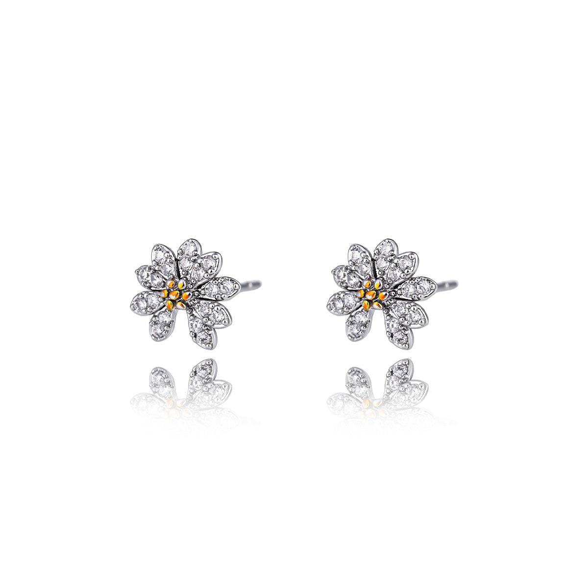 Wholesale Copper Electroplated Small Earrings,  Versatile Unisex Trendy Fashion Accessory