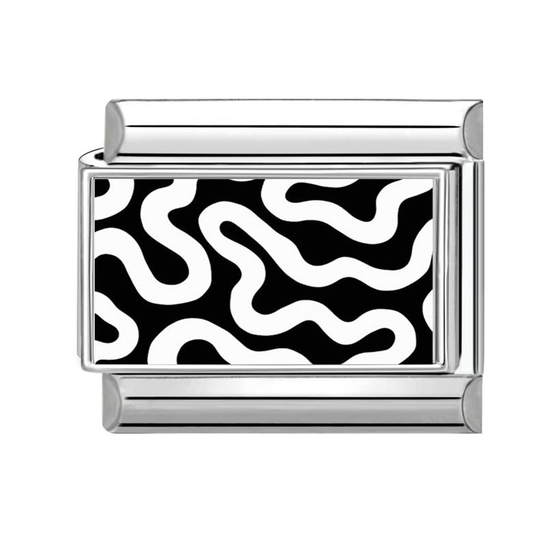 Wholesale 9mm Italian Charm Starter Bracelets DIY Heart Evil Eye Series Stainless Steel Composable Bracelet