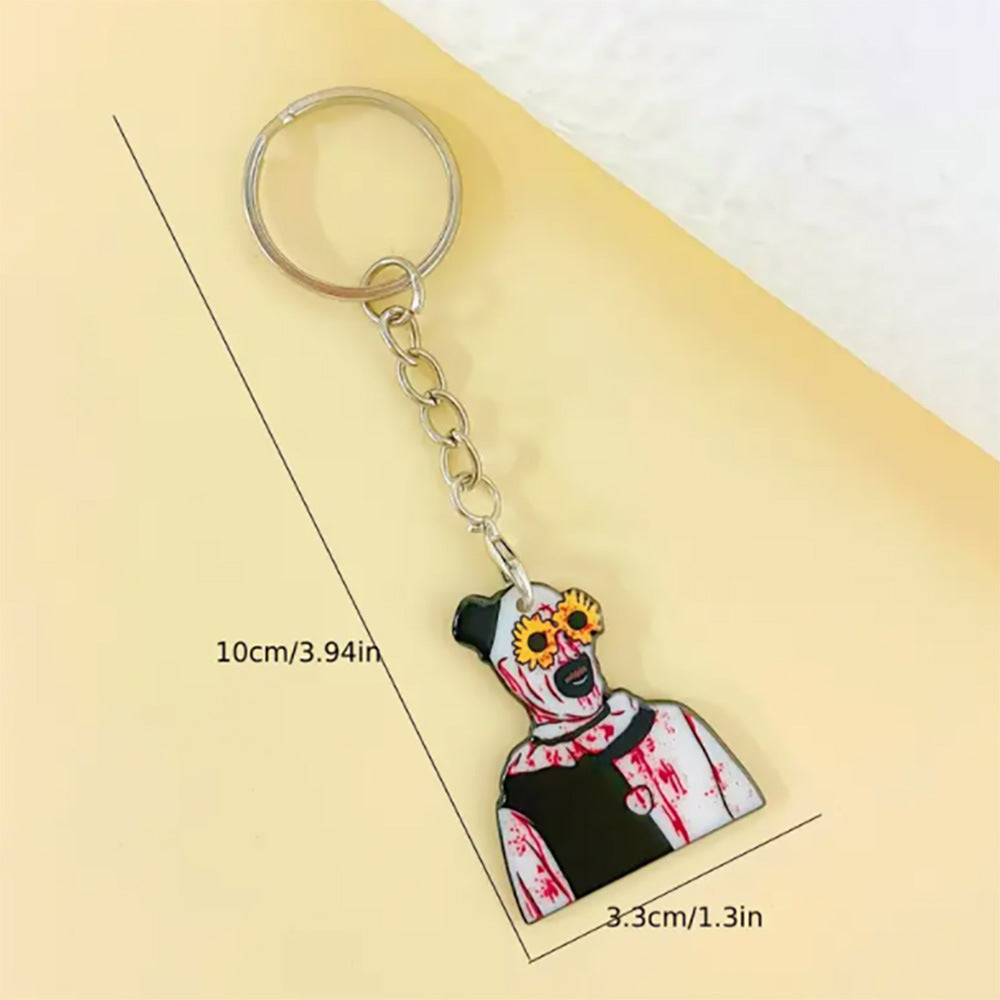 Wholesale Halloween Sunglasses Bleeding Male Acrylic Keychain