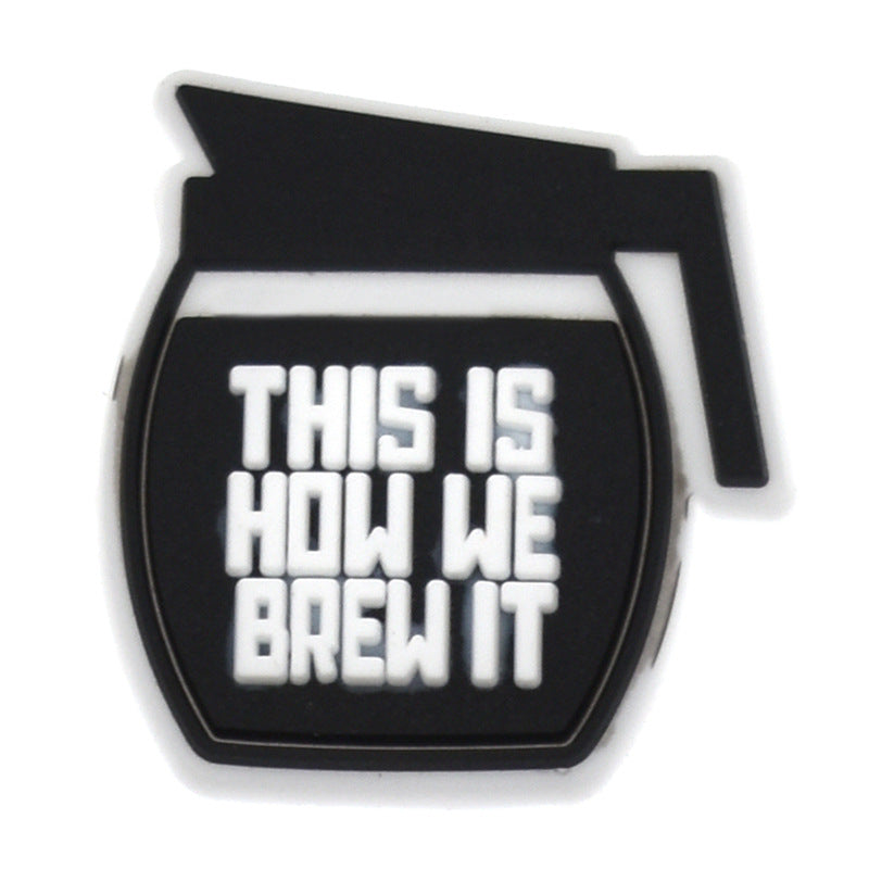 Wholesale Random 100pcs Coffee Series Shoes Accessories Shoes Charms