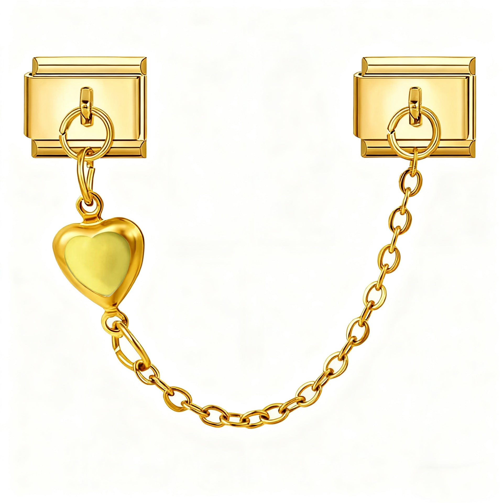 Wholesale Italian Charm Bracelet 9mm DIY heart-shaped  Creative Stainless Steel Composable Bracelet