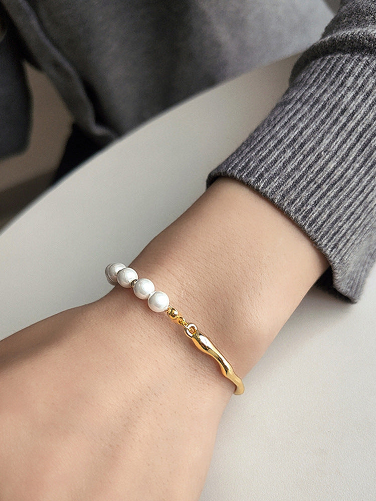 Wholesale Light Luxury Pearl Bracelet Niche Design Exquisite Cold Style ACC-BT-Mengx001