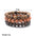Wholesale retro style resin beads random natural grain wood beads elastic  bracelet