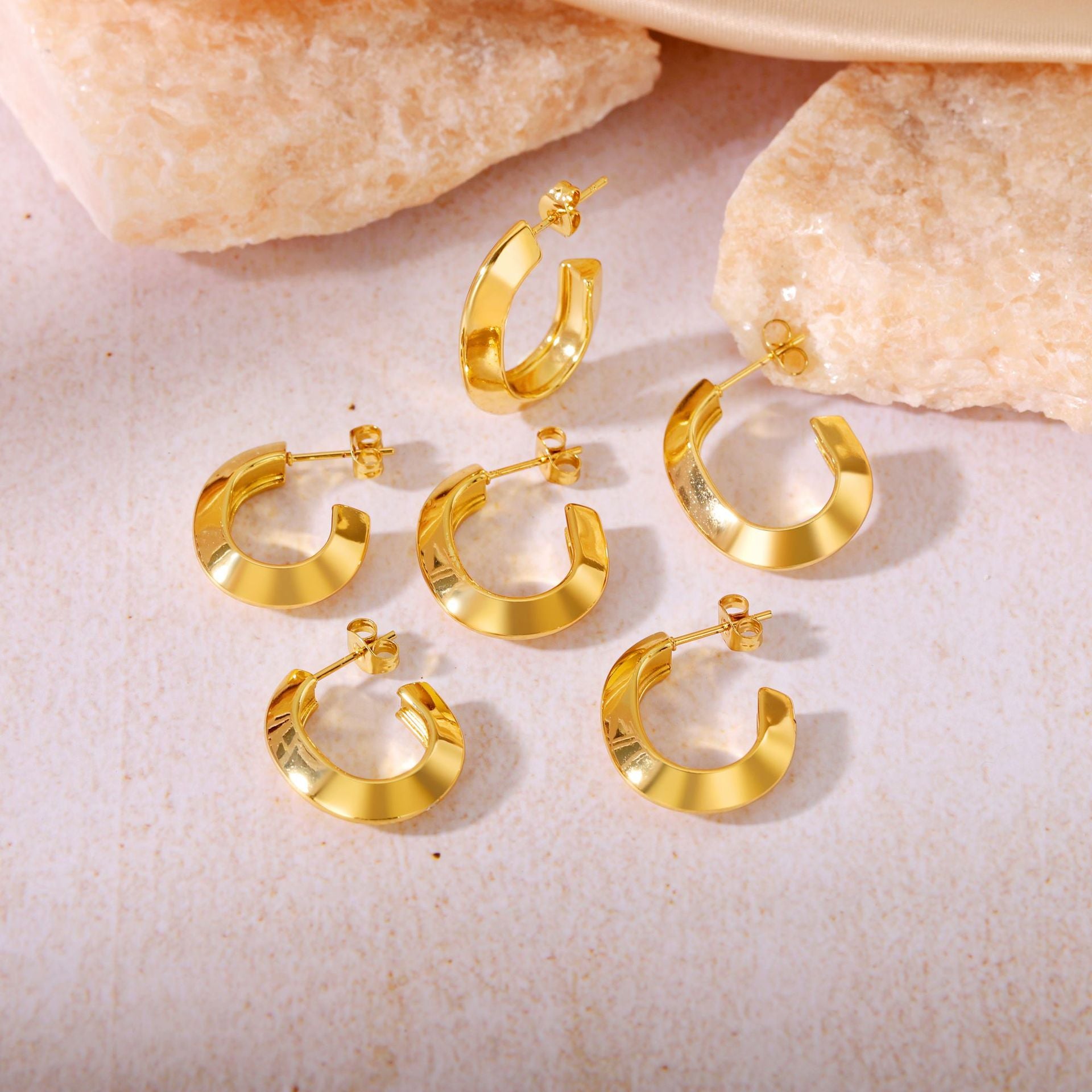 Wholesale  Hypoallergenic Jewelry  Titanium Steel Earrings